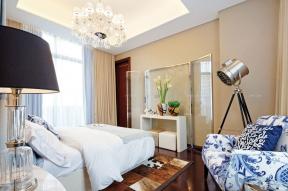 现代美式风格卧室单人沙发设计图片