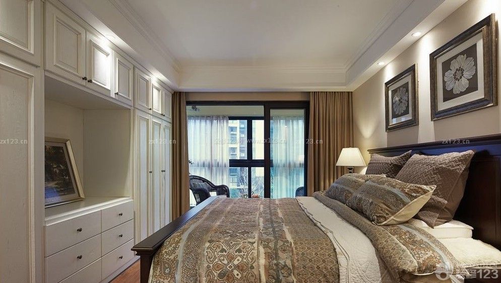 100平米美式风格卧室装修效果图欣赏