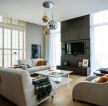 85平米三居室现代设计风格2014家装客厅效果图