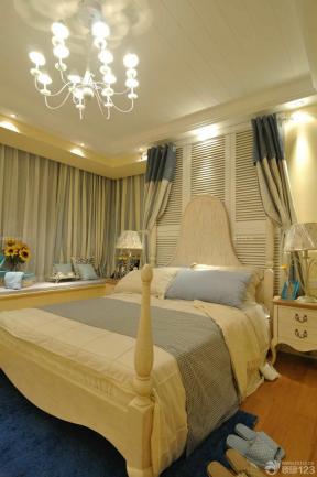 地中海风格装饰 90平米家居 小户型卧室装修案例 