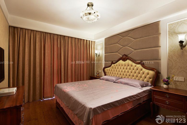 古典欧式风格卧室墙壁颜色效果图片