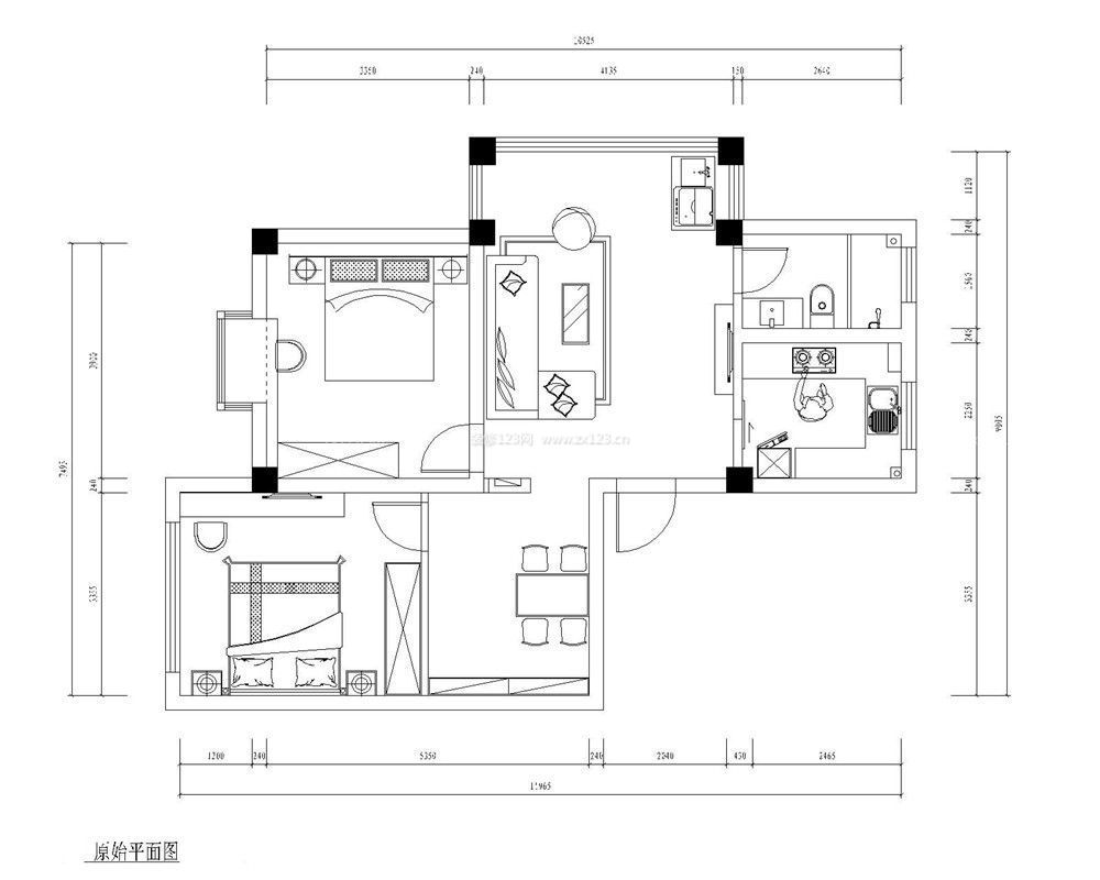 70平米房屋平面图