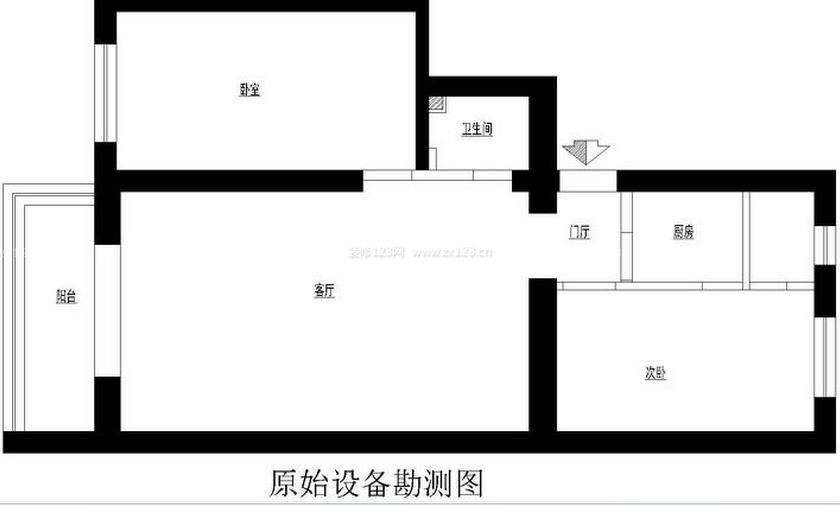 70平米小戶型房屋平面圖