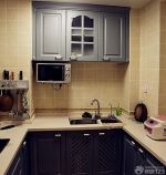 简欧风格小户型厨房橱柜效果图