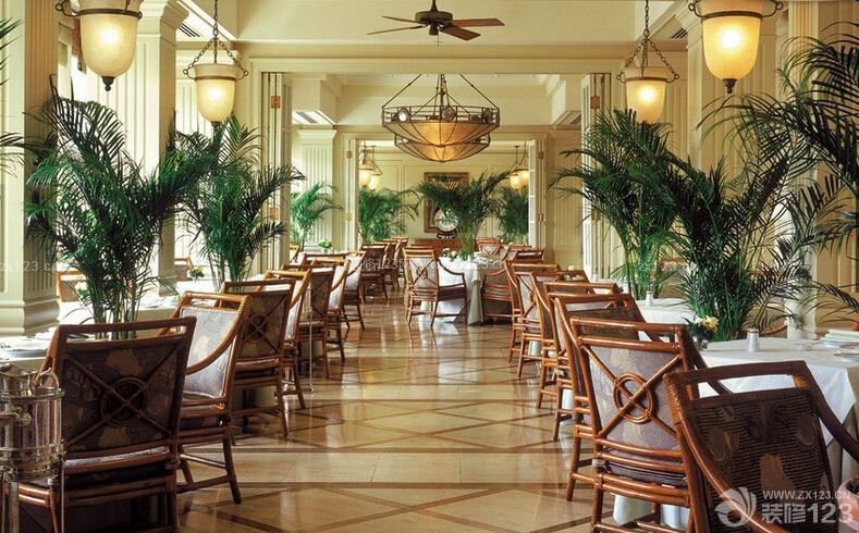 复古风格图片 酒店餐厅 