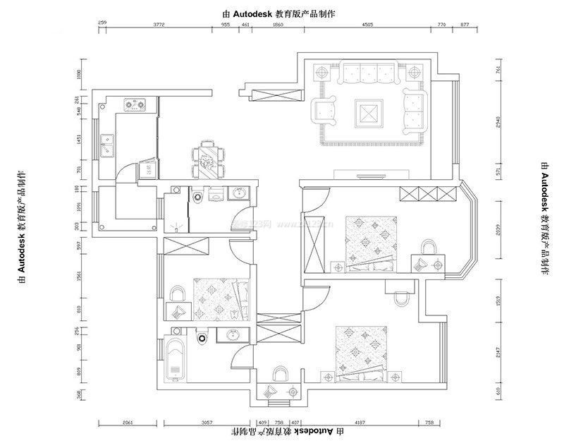 120平方房子设计图