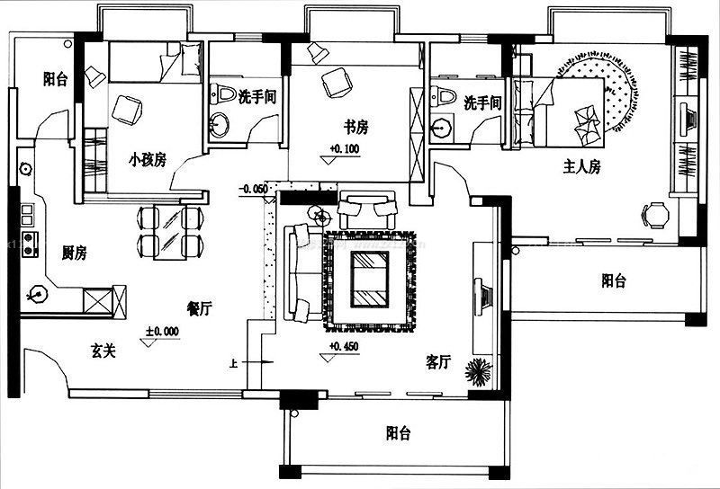 120平方房子設(shè)計(jì)圖2014