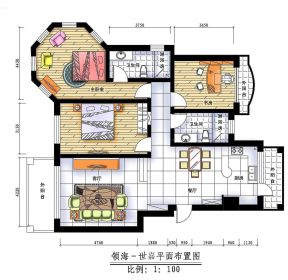 120平方房子三室一厅设计图-每日推荐