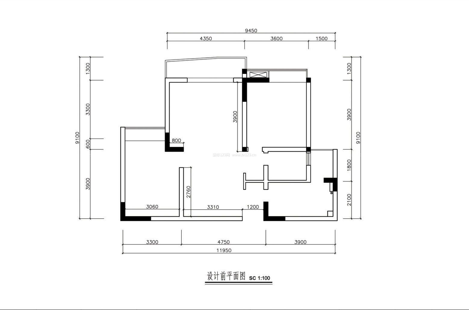 家裝35平小戶型平面圖