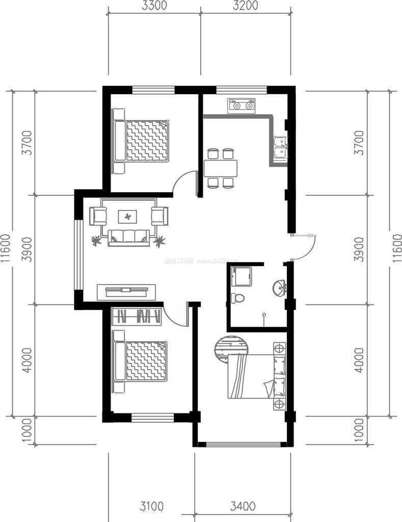 2014小戶型建筑圖