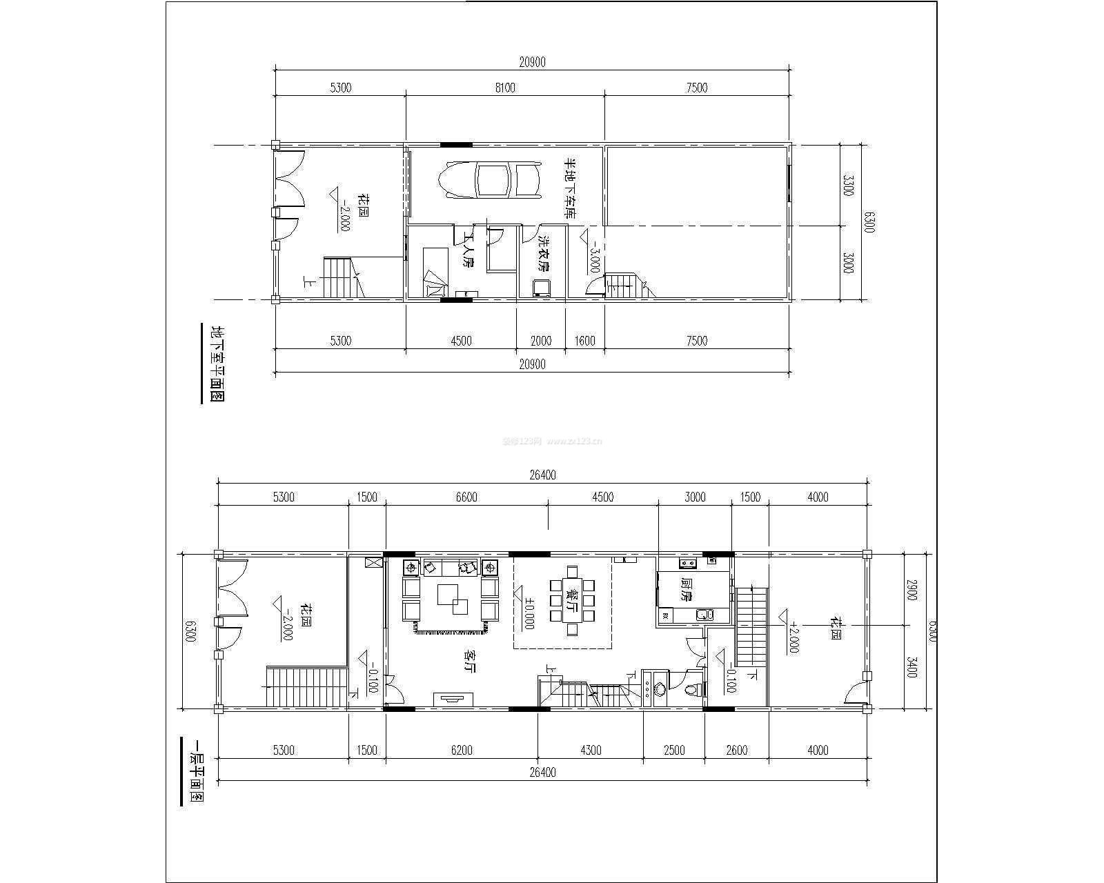 最新50-80小戶型建筑圖欣賞