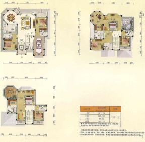 最新鄉村三層別墅戶型圖