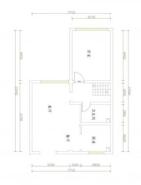 最新一室一廳農村房屋設計戶型圖