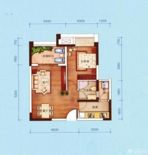 一室一厅农村房屋装修户型图