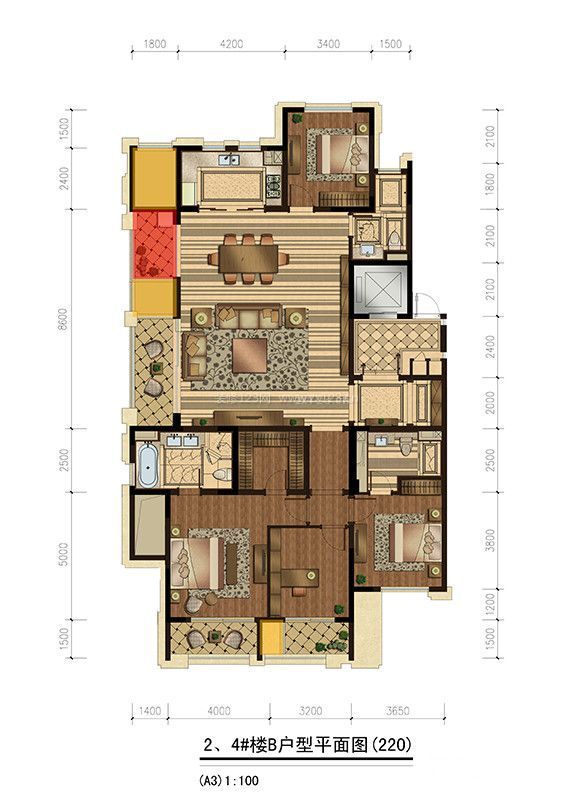 沉稳风格农村简单小别墅户型图