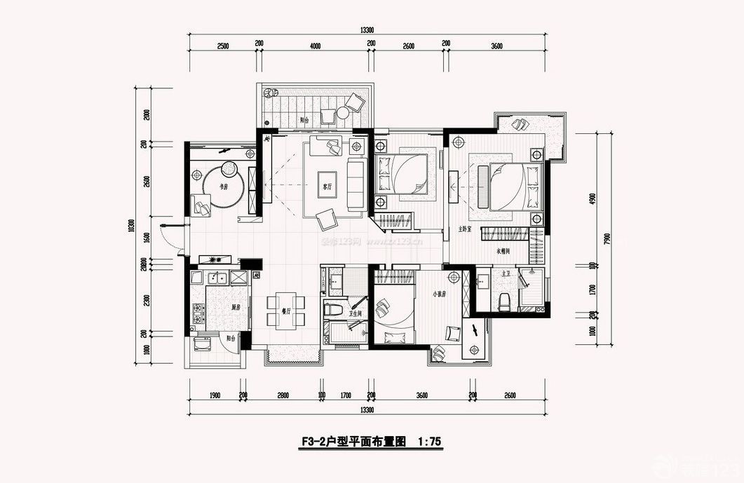 最新120平米三層農(nóng)村復(fù)式小別墅戶型圖