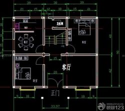 89平cad室内装修平面图_装修123效果图