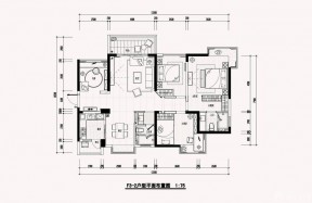 最新120平米三層農村復式小別墅戶型圖