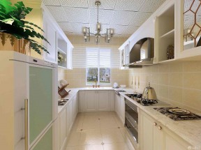 90平两居室装修效果图 厨房简欧风格 