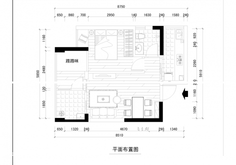 荔湾区120平米别墅欧式风格