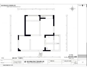 90平米家居兩室一廳兩衛(wèi)戶型圖