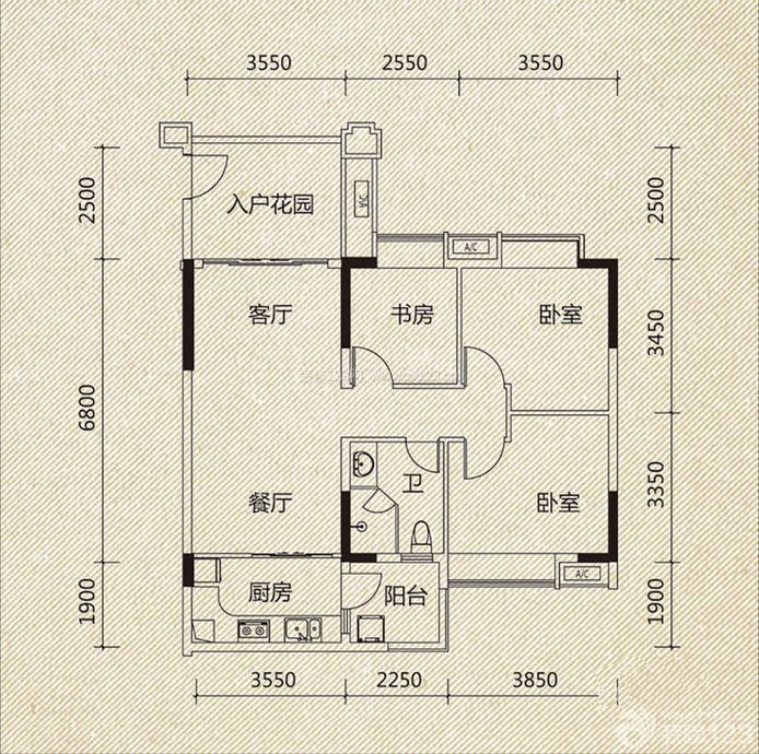 新農(nóng)村小聯(lián)排別墅戶型圖欣賞