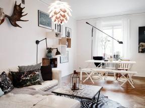 小戶(hù)型毛坯房客廳餐廳一體設(shè)計(jì)圖