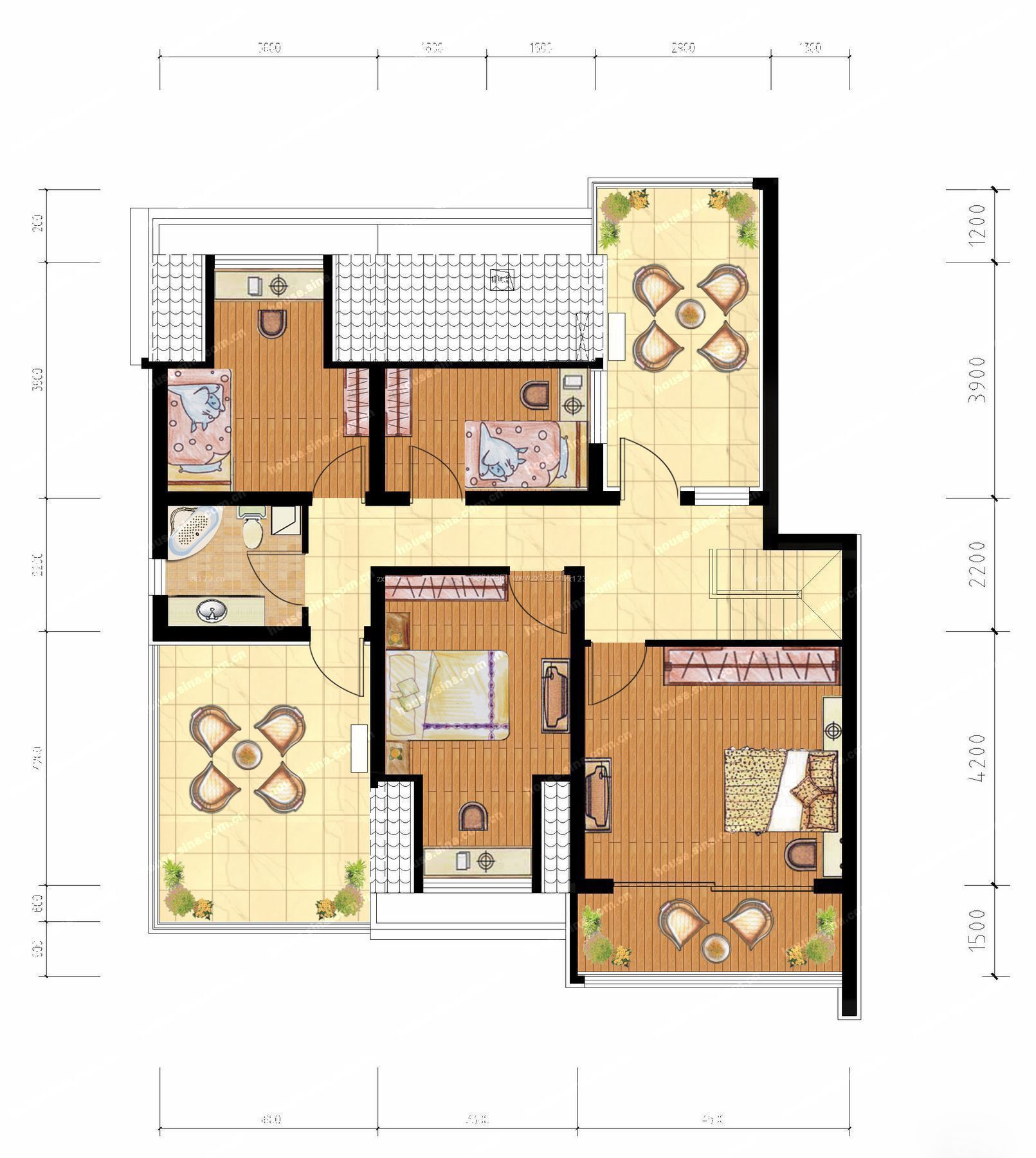 農(nóng)村自建房躍層戶型圖片