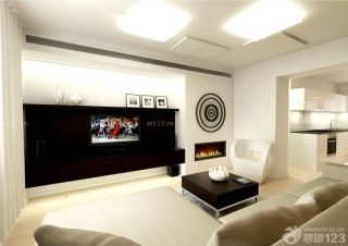 最新二室一厅二手房电视柜效果图