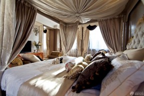 经典豪华卧室古典床设计图片