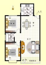 最新70平米房屋二室二廳戶型圖大全