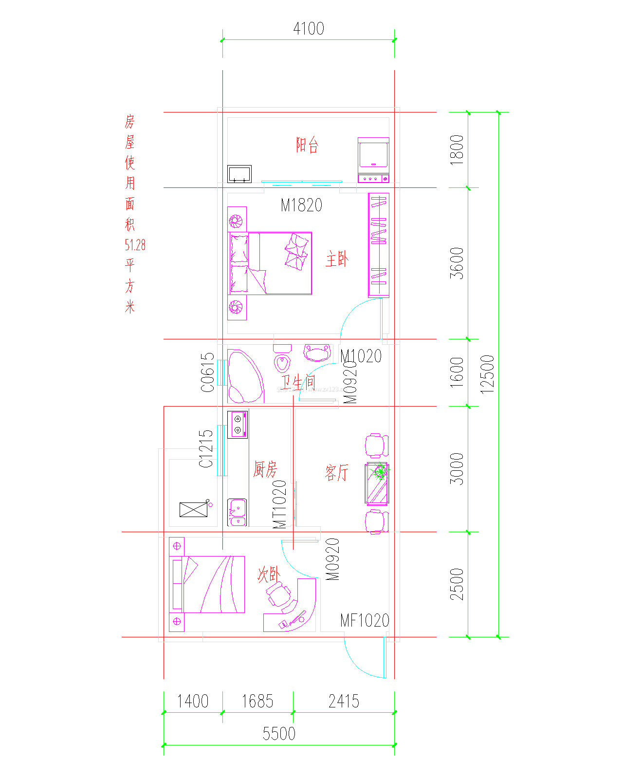 cad小洋樓室內(nèi)裝修戶型圖大全