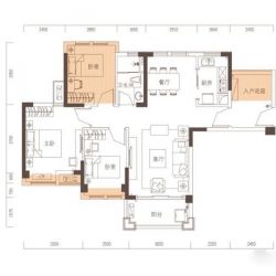 海伦小镇户型图C栋01-03户型 3 面积:91.00㎡