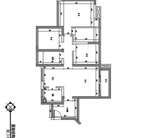 房子2室户型图