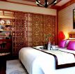 东南亚风格卧室装饰装修案例图