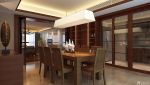 东南亚餐厅实木家具装修图
