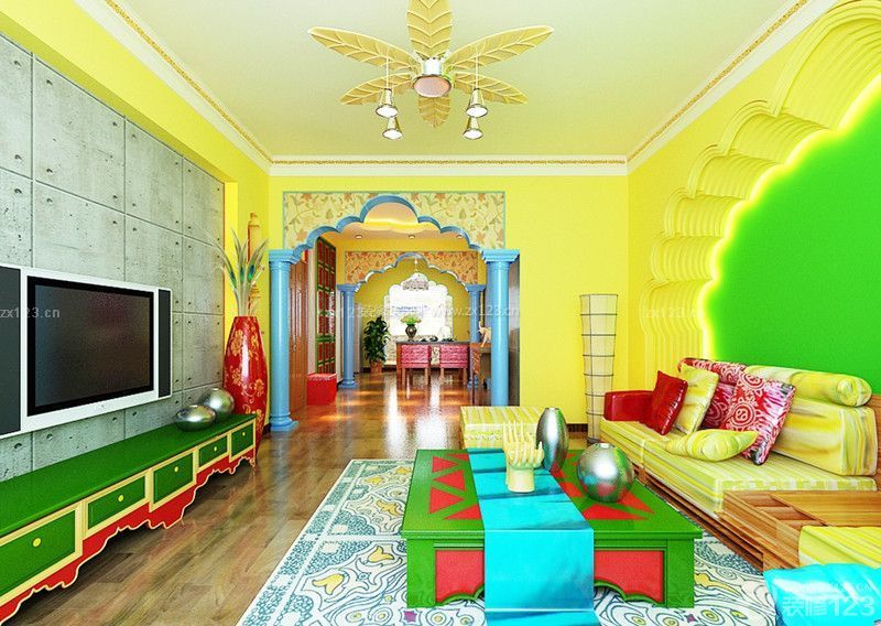 絢麗東南亞風(fēng)格室內(nèi)裝修設(shè)計圖 