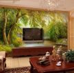 自然清新美式客厅电视背景墙装修效果图赏析