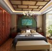 东南亚风格室内床设计图