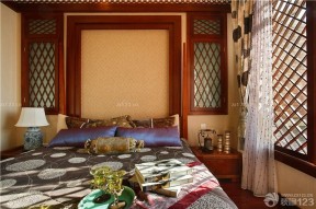 2014年东南亚风格室内床头柜设计图