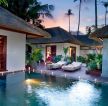 最新东南亚风格酒店游泳池装修图片
