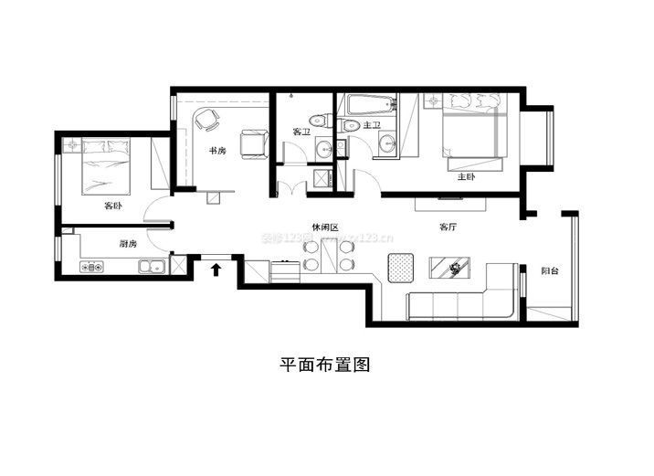 113平米房子戶型圖大全