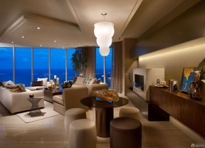 起居室布藝沙發(fā)效果圖