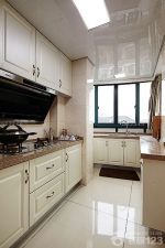 80平米房屋厨房简约风格厨柜设计案例