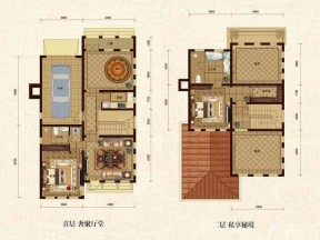 最新二层独栋豪华别墅户型图欣赏