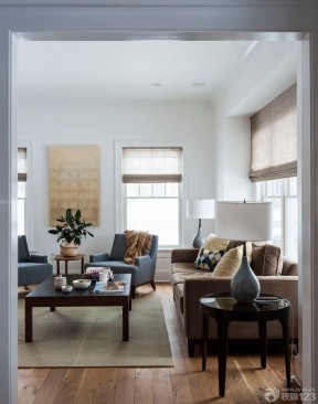美式现代客厅单人沙发设计图片