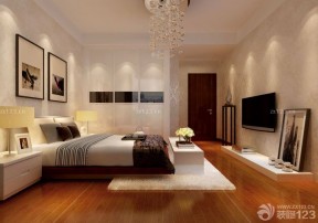 卧室深棕色木地板设计图