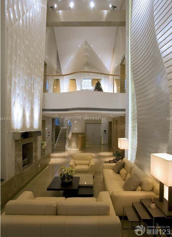 豪华客厅现代风格灯饰设计效果图