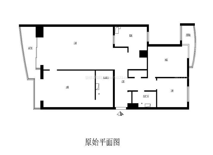 經(jīng)典兩室一廳平面圖片