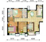 90平米三室一廳戶型欣賞